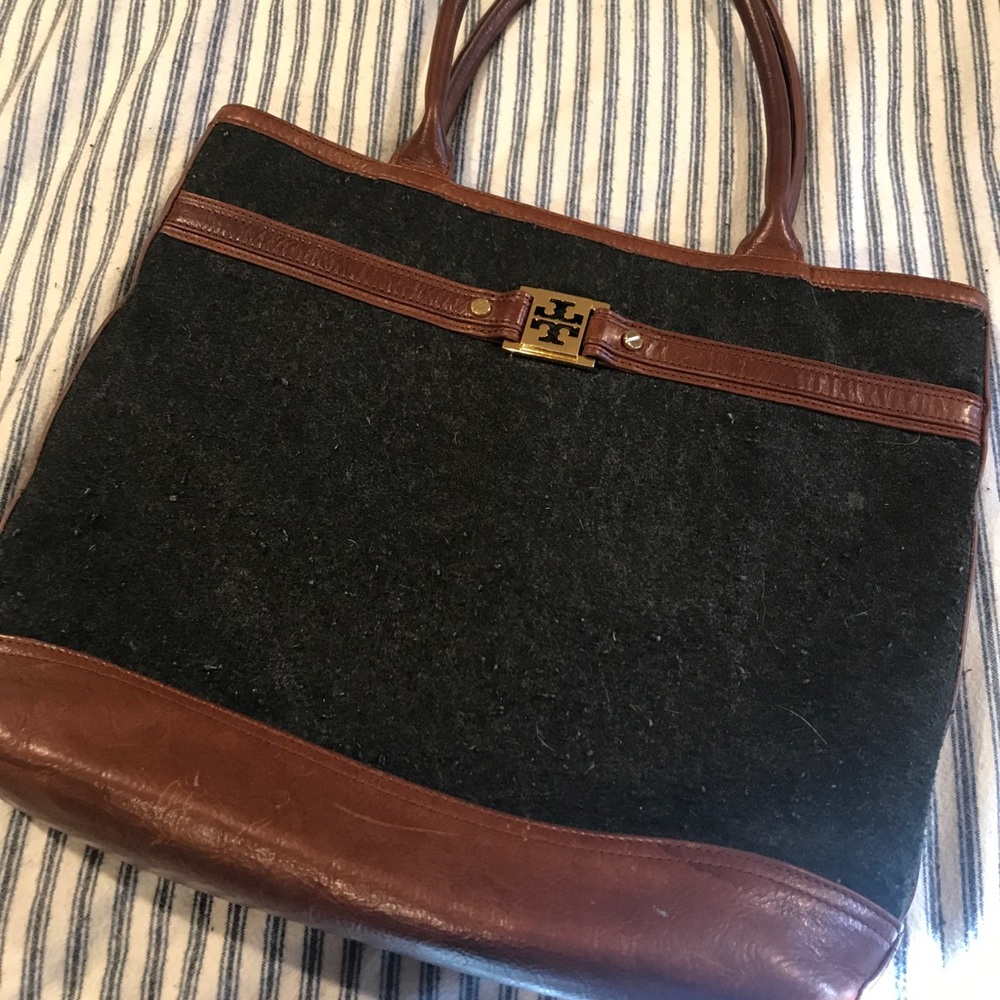 Tory Burch fleece tote